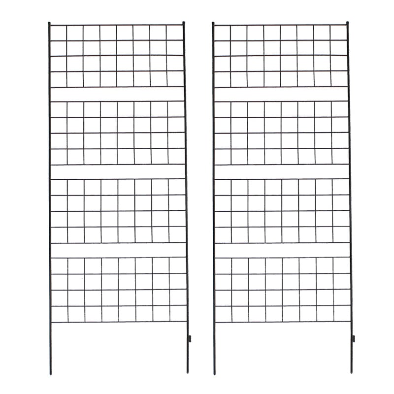 住まいスタイル アイアンフェンス グラフ 高さ226cm ブラック 2枚組 IF-GR024-2P-BLK 1セット（ご注文単位1セット）【直送品】