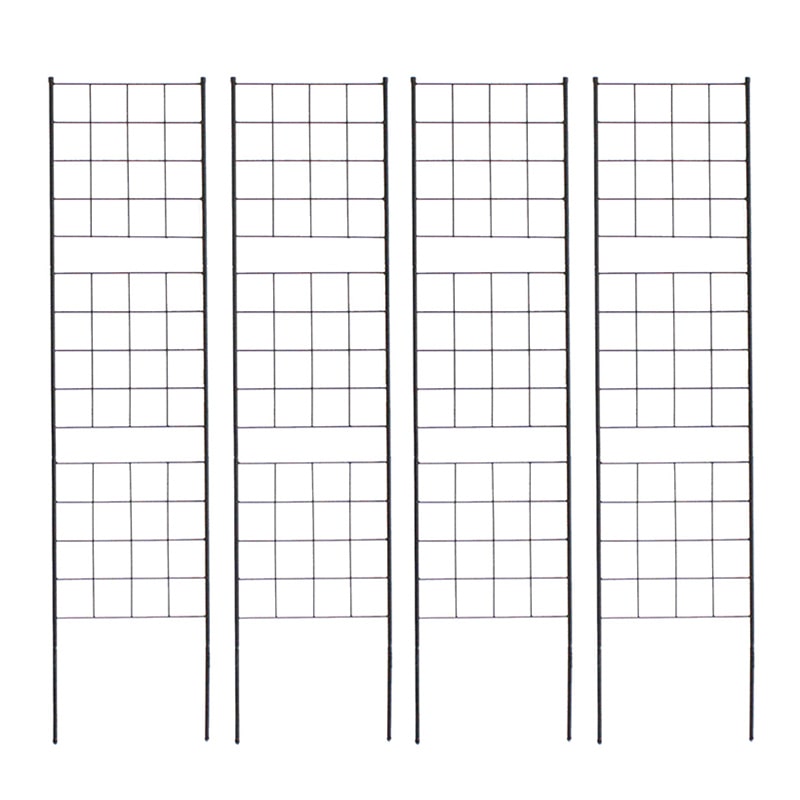 住まいスタイル アイアンフェンス グラフ 高さ176cm スリム ブラック 4枚組 IF-GR025-4P-BLK 1セット（ご注文単位1セット）【直送品】