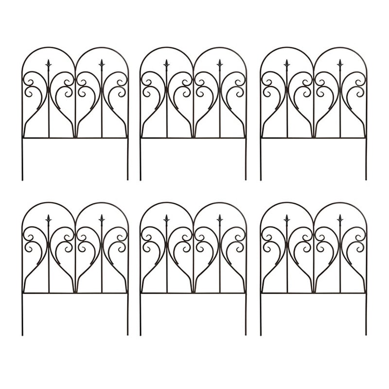 住まいスタイル アイアンフェンス フィニアル 6枚組 ブラック IPN-7293-6P 1セット（ご注文単位1セット）【直送品】