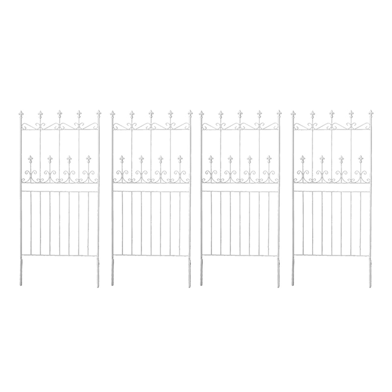 住まいスタイル オールドシャトーフェンス ロータイプ 150cm ホワイト 4枚組 OC002L-4P-WHT 1セット（ご注文単位1セット）【直送品】