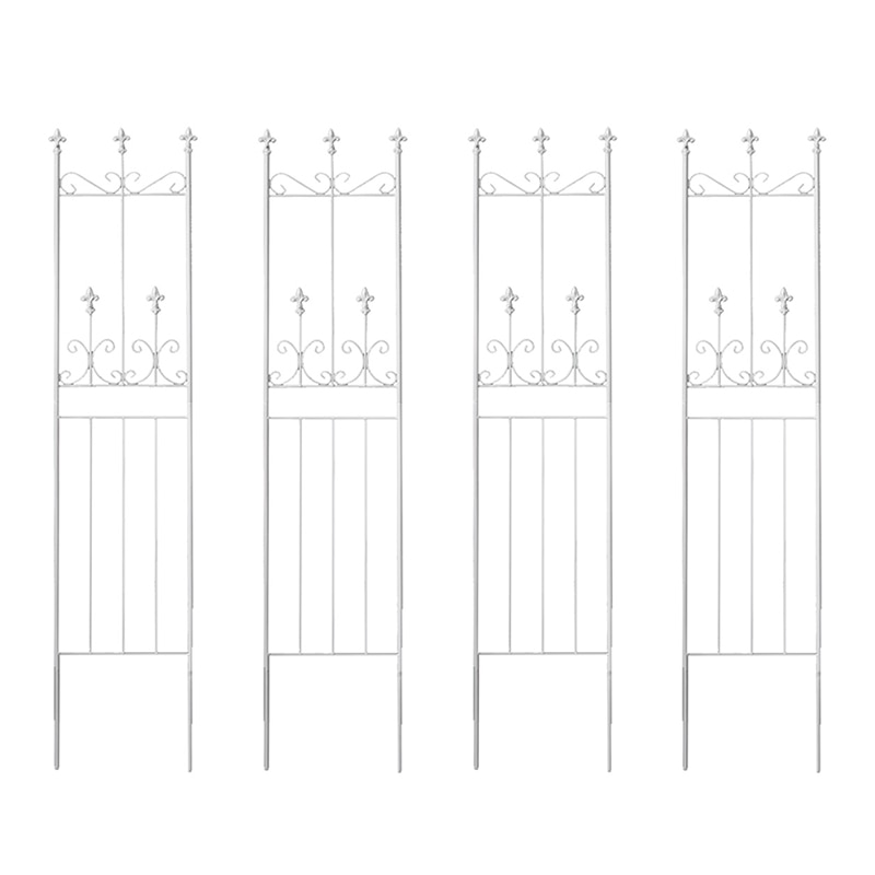住まいスタイル オールドシャトーフェンス スリムタイプ ホワイト 4枚組 OC003SL-4P-WHT 1セット（ご注文単位1セット）【直送品】