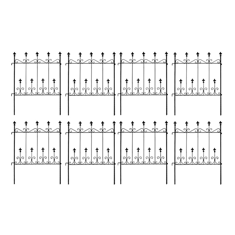 住まいスタイル オールドシャトーフェンス ミニタイプ ブラック 8枚組 OC004S-8P-BLK 1セット（ご注文単位1セット）【直送品】