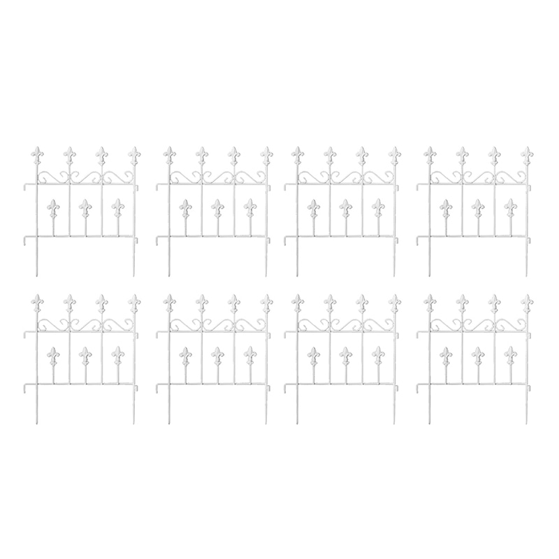 住まいスタイル オールドシャトーフェンス スティックタイプ ホワイト 8枚組 OC005ST-8P-WHT 1セット（ご注文単位1セット）【直送品】