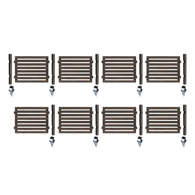 住まいスタイル ボーダーフェンス スプレッド 土中用 8連結セット ダークブラウン SFBF1000-8UB-DBR 1セット（ご注文単位1セット）【直送品】