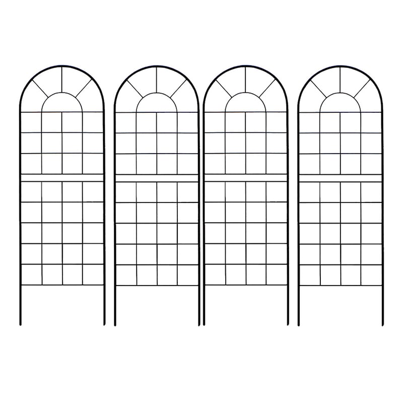 住まいスタイル クラシックフェンス150 ロータイプ 4枚組 ブラック YB015L-4P-BLK 1セット（ご注文単位1セット）【直送品】