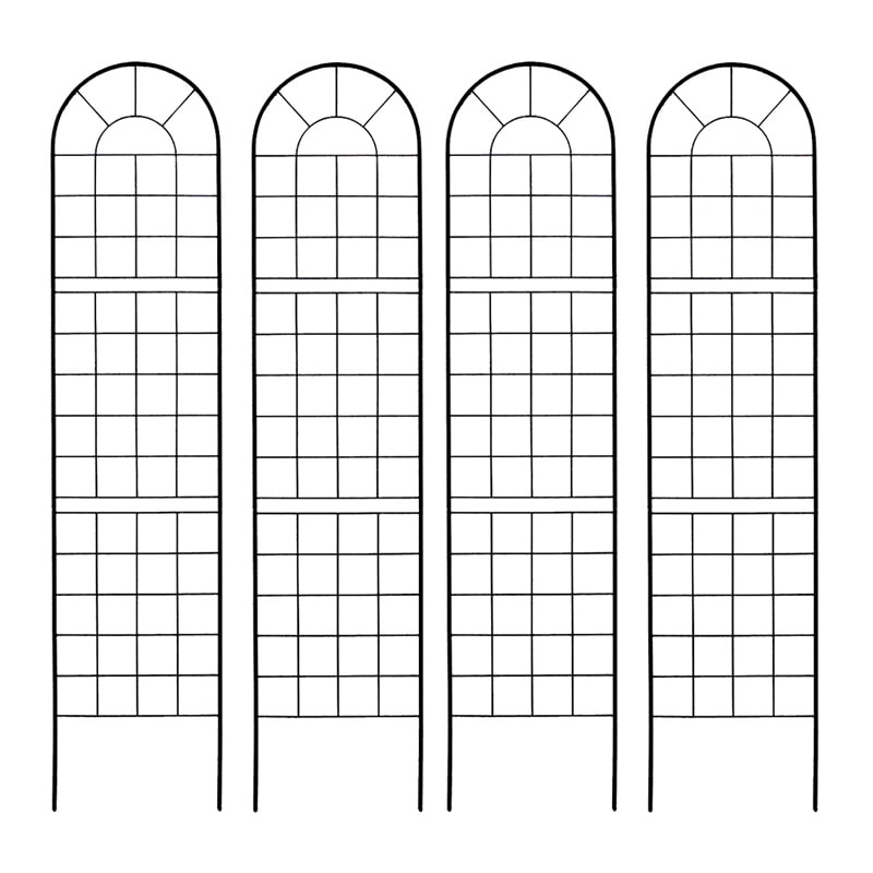 住まいスタイル クラシックフェンス220 ハイタイプ 4枚組 ブラック YB016H-4P-BLK 1セット（ご注文単位1セット）【直送品】
