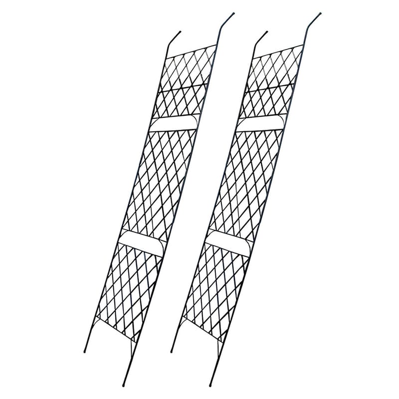 住まいスタイル アイアン製グリーンカーテン アーガイル 2枚組 ブラック IFGC011-2P-BLK 1セット（ご注文単位1セット）【直送品】