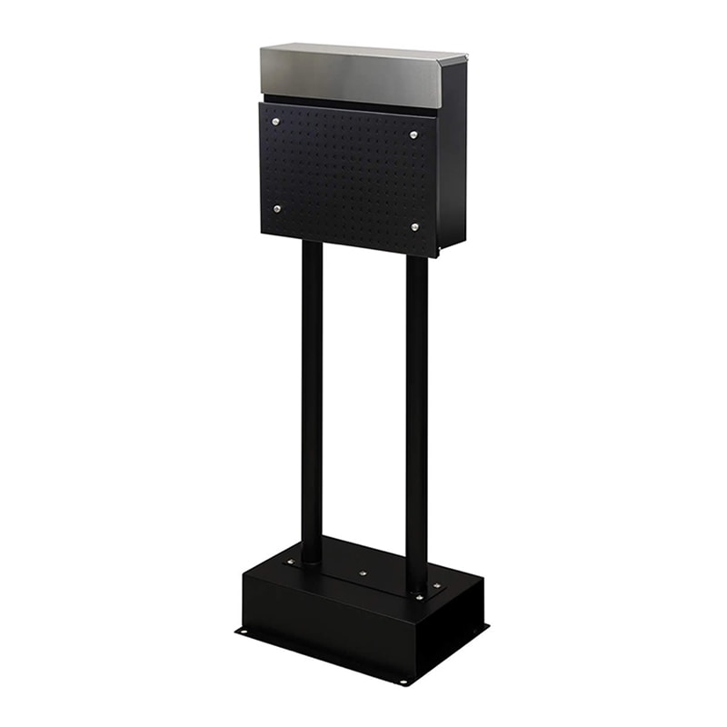 住まいスタイル スタンドポスト ロザ ブラック PST-006BLK 1個（ご注文単位1個）【直送品】