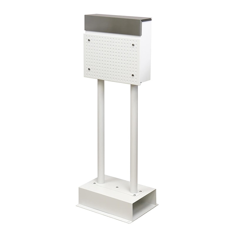 住まいスタイル スタンドポスト ロザ ホワイト PST-006WHT 1個（ご注文単位1個）【直送品】