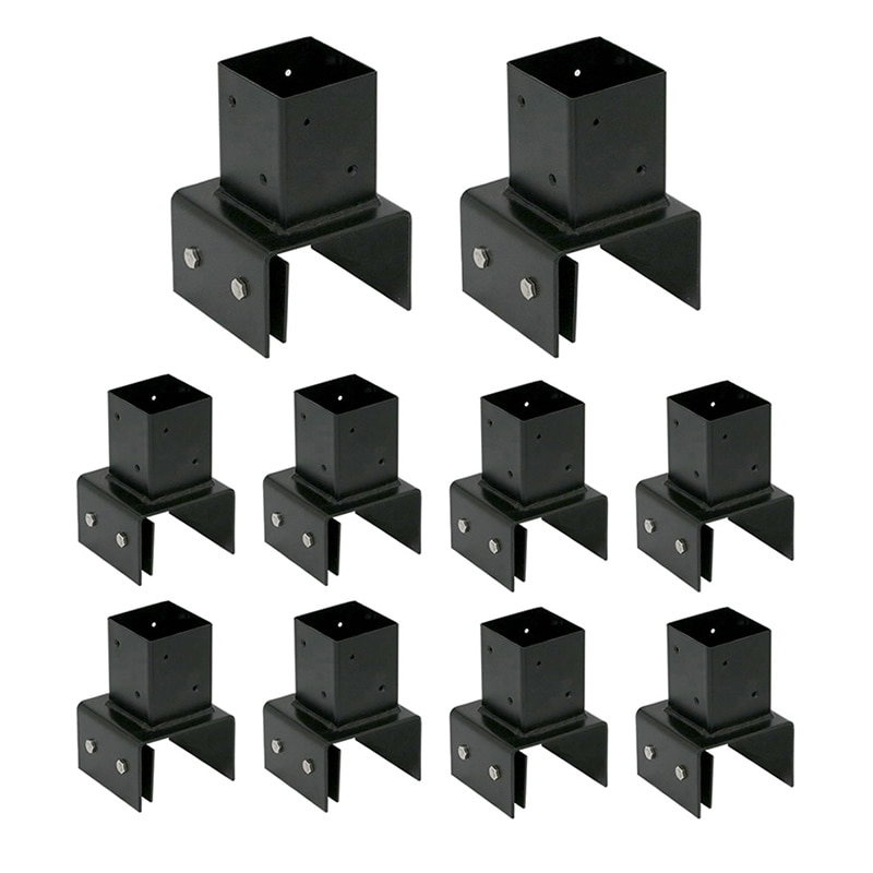住まいスタイル ラティス・フェンス支柱固定金具 10cmブロック用 10個 S-BB7210-10P 1セット（ご注文単位1セット）【直送品】