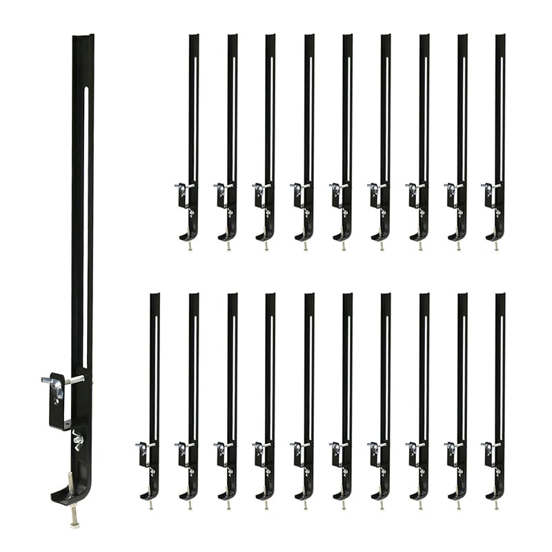 住まいスタイル ラティス・フェンス壁面用固定金具 下部用 20個 S-LVCF40-20P 1セット（ご注文単位1セット）【直送品】