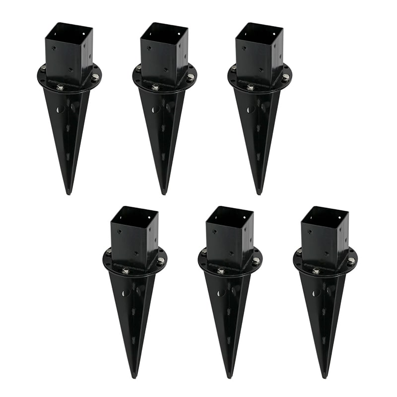 住まいスタイル ラティス・フェンス土中用支柱固定金具 調整機能付き 6個 S-UBN72-6P 1セット（ご注文単位1セット）【直送品】