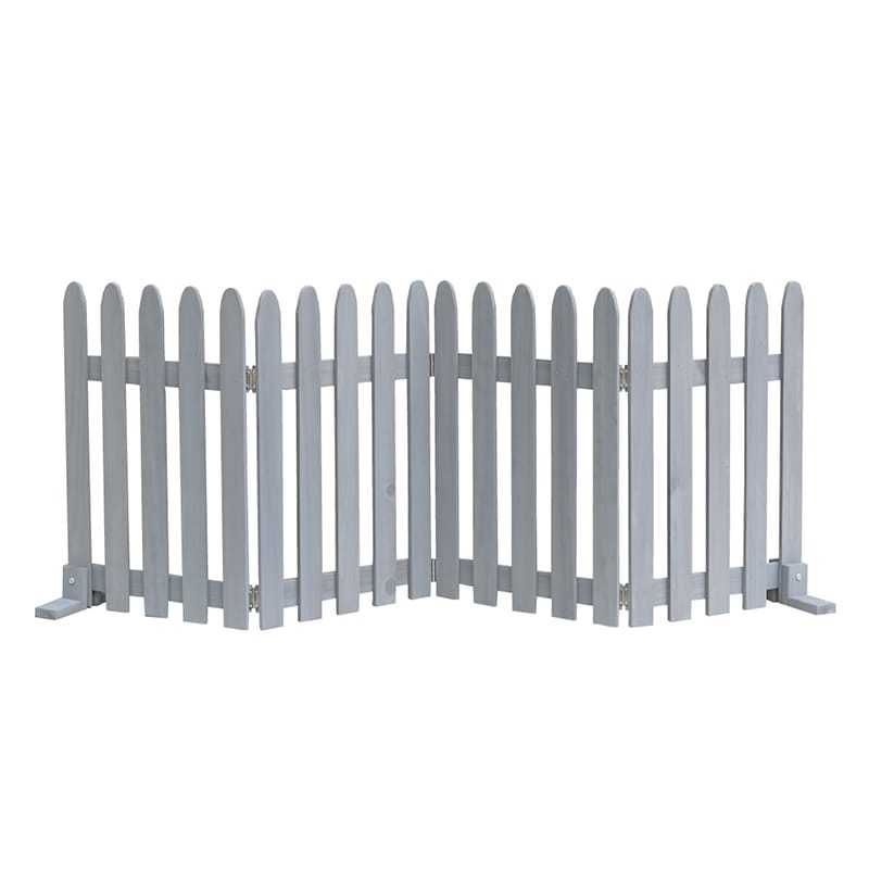 住まいスタイル 折り畳めるウッドフェンス 縦ストライプ 1枚 幅160cm グレー WF-160F-GRY 1枚（ご注文単位1枚）【直送品】