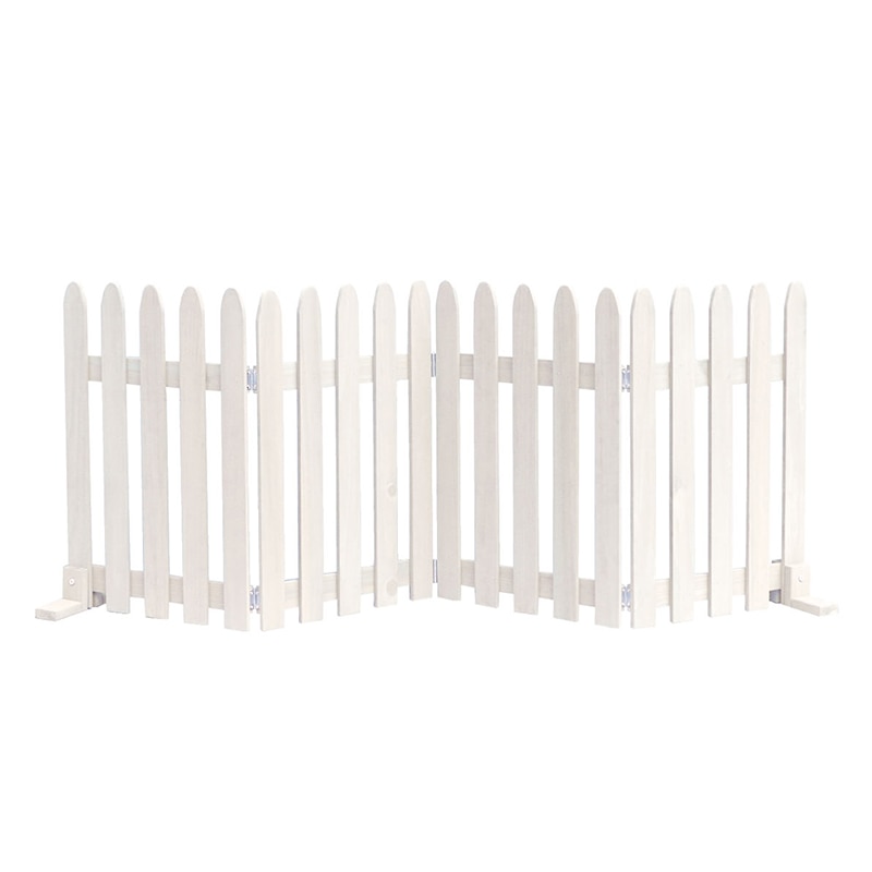 住まいスタイル 折り畳めるウッドフェンス 縦ストライプ 1枚 幅160cm ホワイト WF-160F-WHT 1枚（ご注文単位1枚）【直送品】