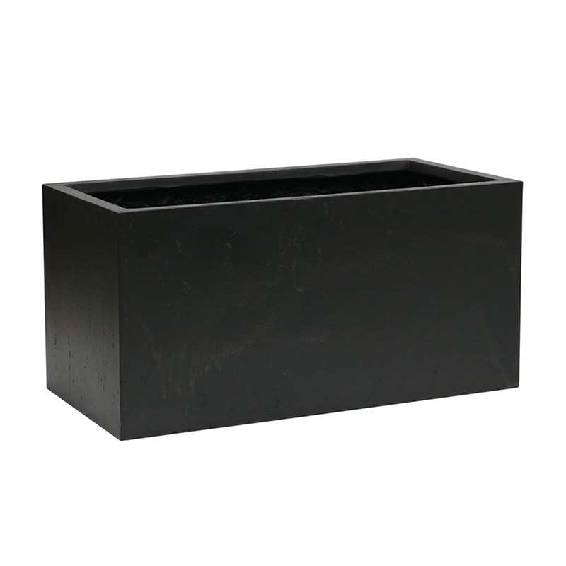 住まいスタイル マグネシアプランター テクスチャー 長角80cm ブラック TEX-800BLK 1個（ご注文単位1個）【直送品】