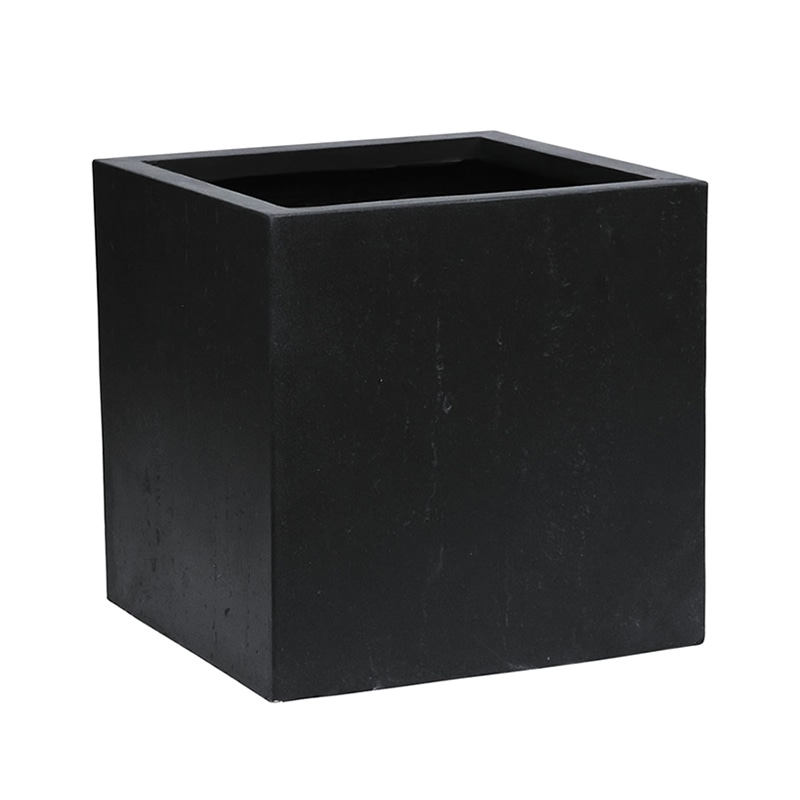 住まいスタイル マグネシアプランター テクスチャー 角型36cm ブラック TEX-360C-BLK 1個（ご注文単位1個）【直送品】
