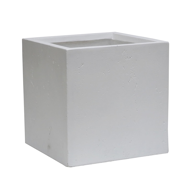 住まいスタイル マグネシアプランター テクスチャー 角型36cm ホワイト TEX-360C-WHT 1個（ご注文単位1個）【直送品】