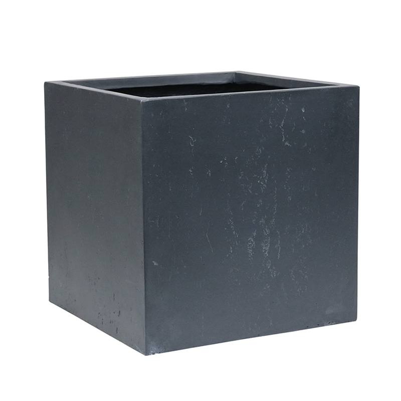住まいスタイル マグネシアプランター テクスチャー 角型50cm グレー TEX-500C-GRY 1個（ご注文単位1個）【直送品】