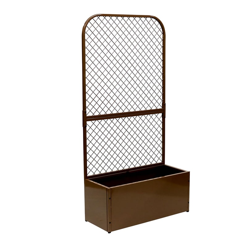 住まいスタイル プランターBOX付きフェンス ツイル モカブラウン TW001BRN 1台（ご注文単位1台）【直送品】