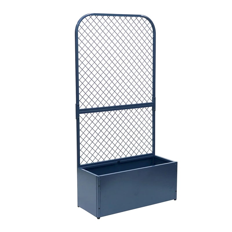 住まいスタイル プランターBOX付きフェンス ツイル ブルーグレー TW001BLU 1台（ご注文単位1台）【直送品】