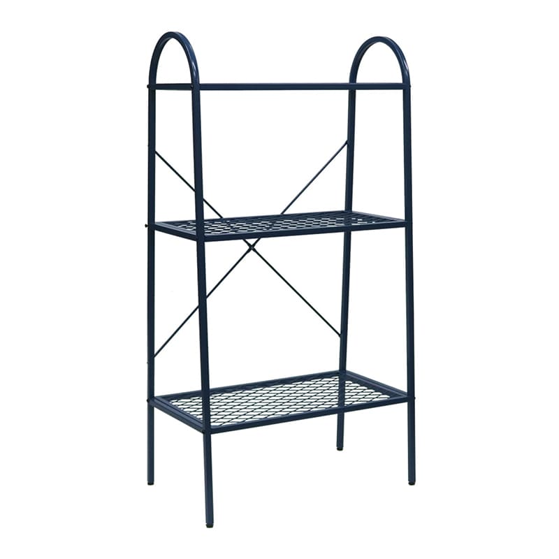 住まいスタイル オープン3段ラック ツイル ブルーグレー TW002BLU 1台（ご注文単位1台）【直送品】