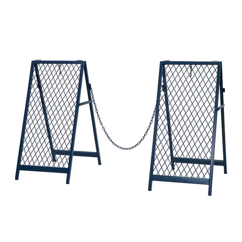 住まいスタイル スタンド式チェーンゲート ツイル ブルーグレー TW003BLU 1台（ご注文単位1台）【直送品】