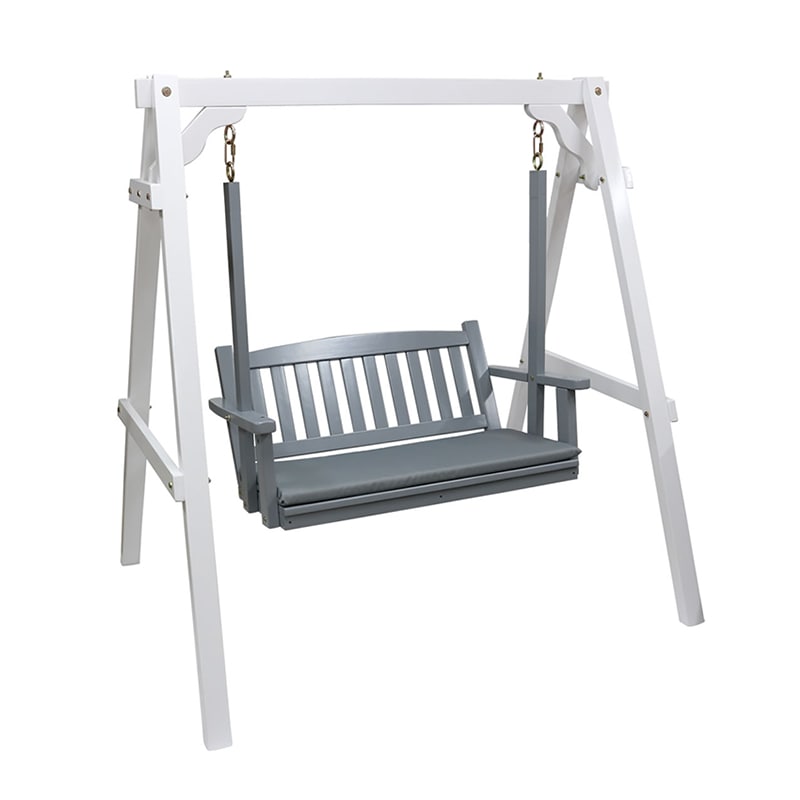 住まいスタイル 天然木製スウィングベンチ エラン グレー EL-SW148GRY 1個（ご注文単位1個）【直送品】