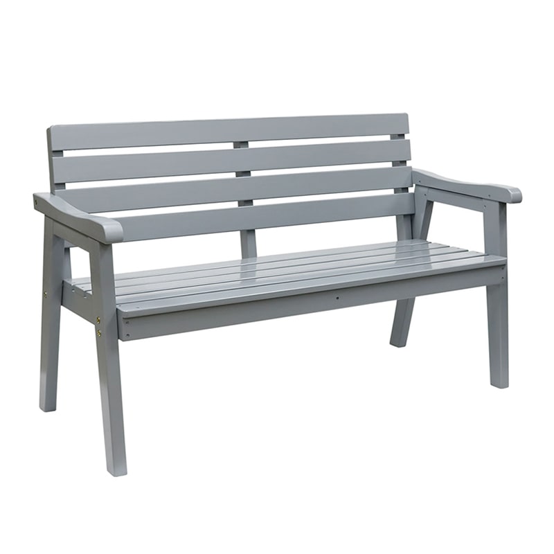 住まいスタイル 天然木製ベンチ エラン 幅130cm グレー EL-130GRY 1個（ご注文単位1個）【直送品】