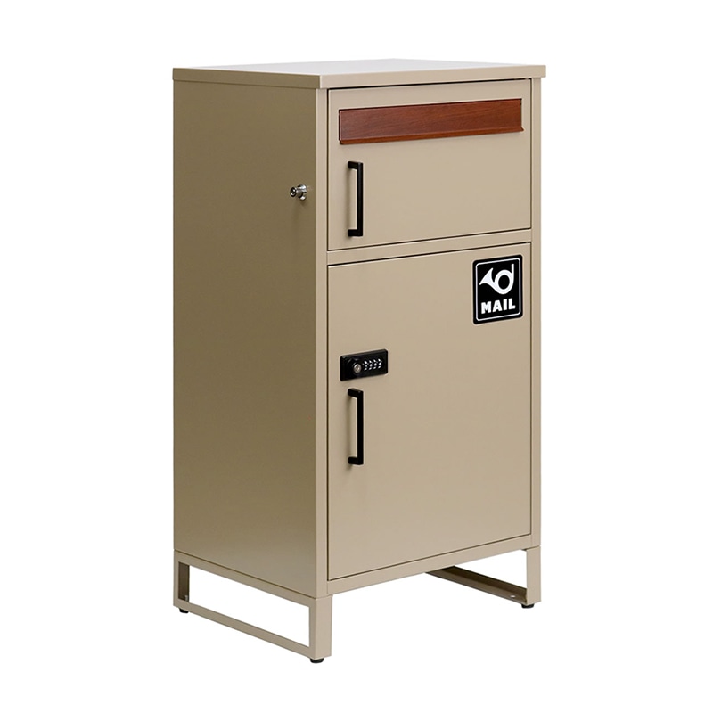 住まいスタイル ポスト一体型宅配ボックス ホルン No.2 ウォームベージュ DB-002BEI 1台（ご注文単位1台）【直送品】