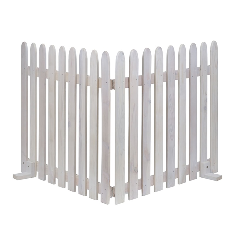 住まいスタイル 折り畳めるウッドフェンス 縦ストライプ 1枚 142×71 ホワイト WF-142F-WHT 1枚（ご注文単位1枚）【直送品】