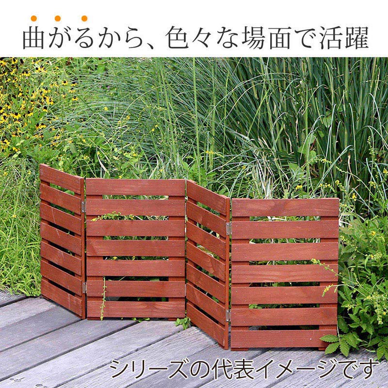 住まいスタイル 折り畳めるウッドミニフェンス 横ボーダー 1枚 幅120cm ホワイト WF-120YK-WHT 1枚(ご注文単位1枚)【直送品】