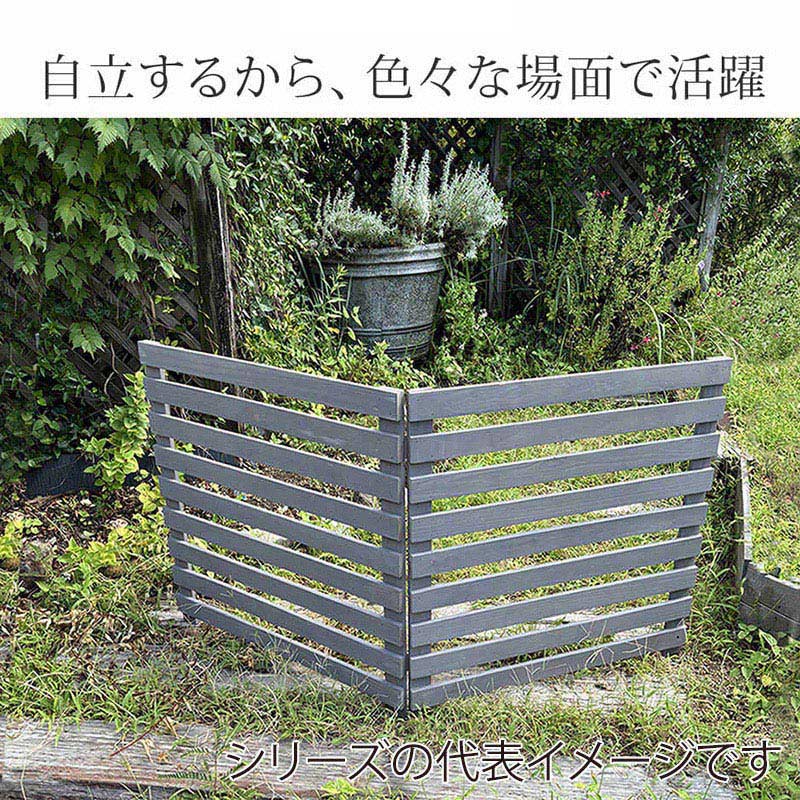 住まいスタイル 折り畳めるウッドフェンス 横ボーダー 1枚 142×71 ホワイト WF-142YK-WHT 1枚(ご注文単位1枚)【直送品】