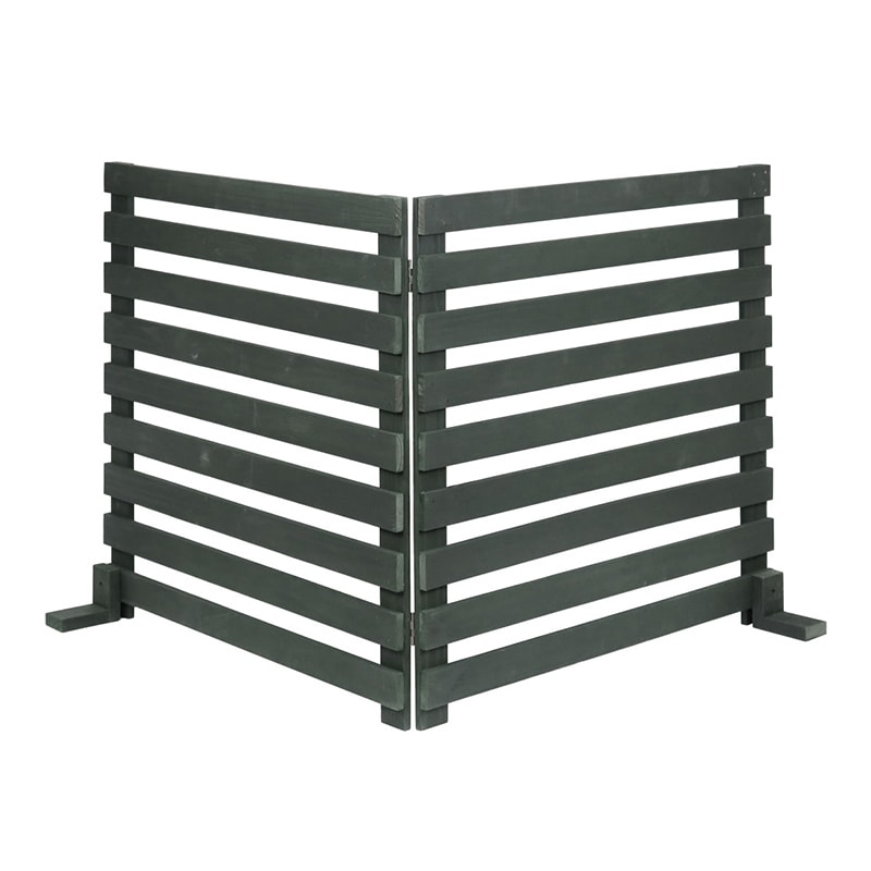 住まいスタイル 折り畳めるウッドフェンス 横ボーダー 1枚 142×71 ダークグリーン WF-142YK-DGN 1枚（ご注文単位1枚）【直送品】