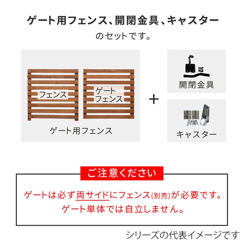 住まいスタイル 折り畳めるウッドフェンスゲートセット 横ボーダー 142×71 ホワイト WF-YKG-WHT 1セット(ご注文単位1セット)【直送品】