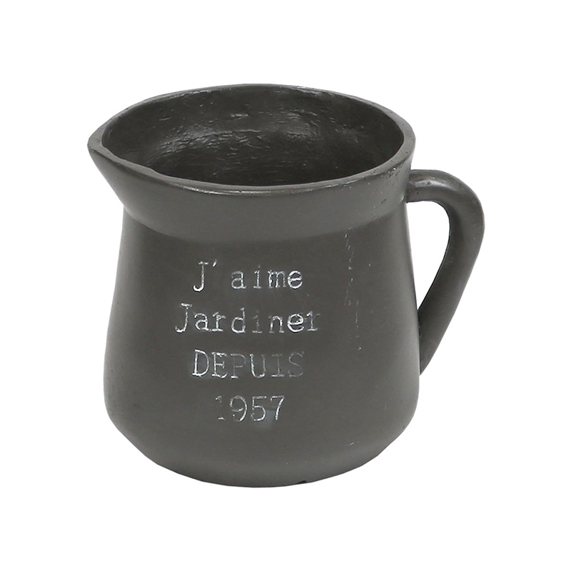 住まいスタイル FRP製ミルクポット型プランター 小 幅24cm ブラック EPP-24BLK 1個（ご注文単位1個）【直送品】