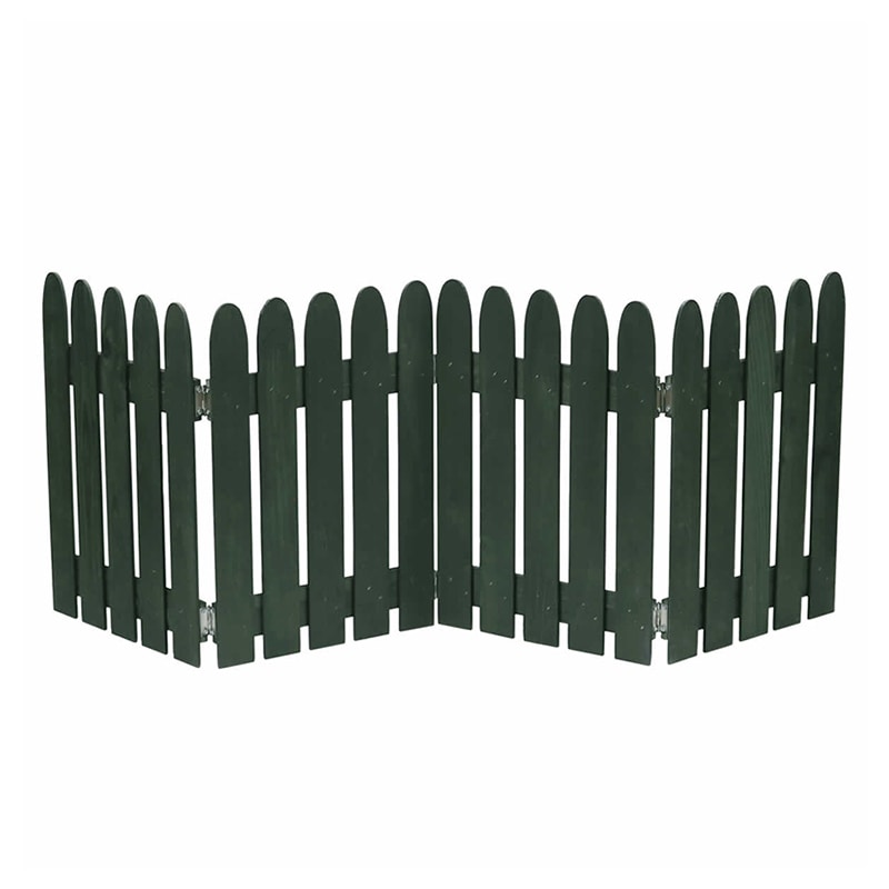 住まいスタイル 折り畳めるウッドミニフェンス 縦ストライプ 1枚 幅120cm ダークグリーン WF-120F-DGN 1個（ご注文単位1個）【直送品】