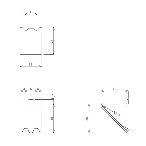 スギコ産業 棚受金具 TO-186／TO-190F用 TO-186HB TA0579-TO-186HB 1個（ご注文単位1個）【直送品】