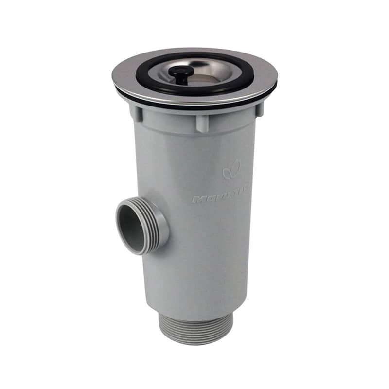 スギコ産業 小型ゴミ収納器付防臭排水トラップ 50A C蓋 ステンカゴ オーバーフロー付 TA1850-TO-198NLCS 1個(ご注文単位1個)【直送品】