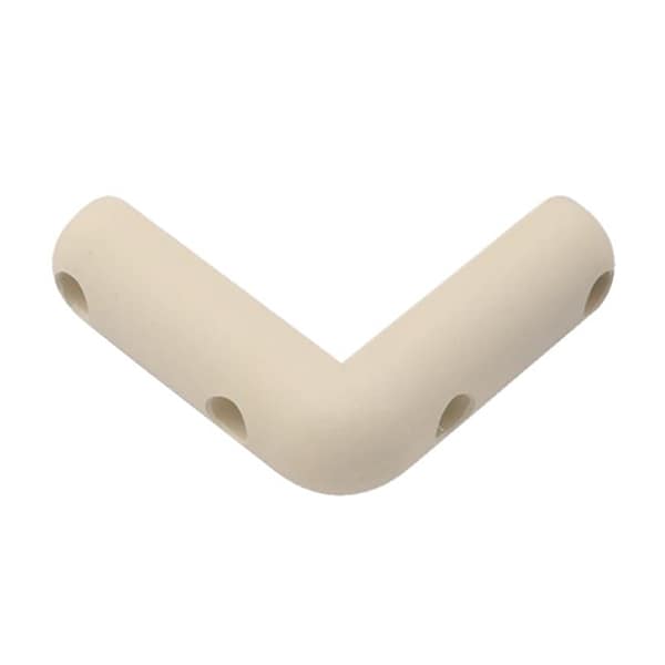 スギコ産業 L型コーナーゴム 甲丸型 白 TA1510-TO-203NW 1個（ご注文単位1個）【直送品】