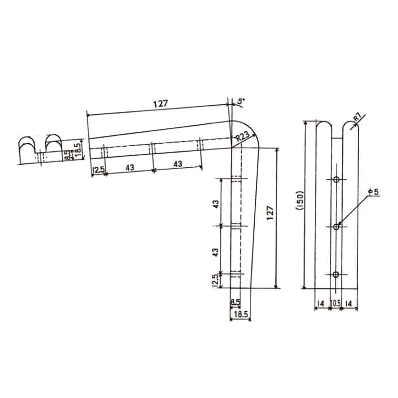 スギコ産業 樹脂製 L型コーナーゴム 白 TA1502-TO-203PW 1個（ご注文単位1個）【直送品】