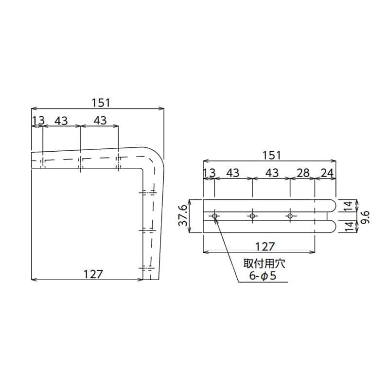スギコ産業 L型コーナーゴム 大 アイボリー TA1499-TO-203-IV 1個（ご注文単位1個）【直送品】