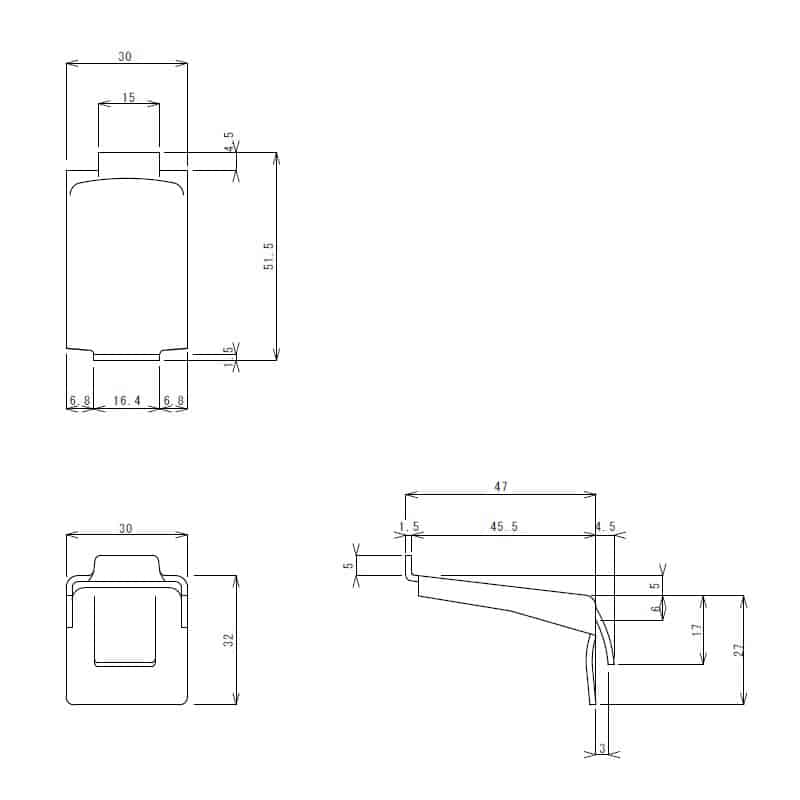 スギコ産業 棚受金具 TO-84用 TO-84HL(A) TA0566-TO-84HL(A) 1個(ご注文単位1個)【直送品】