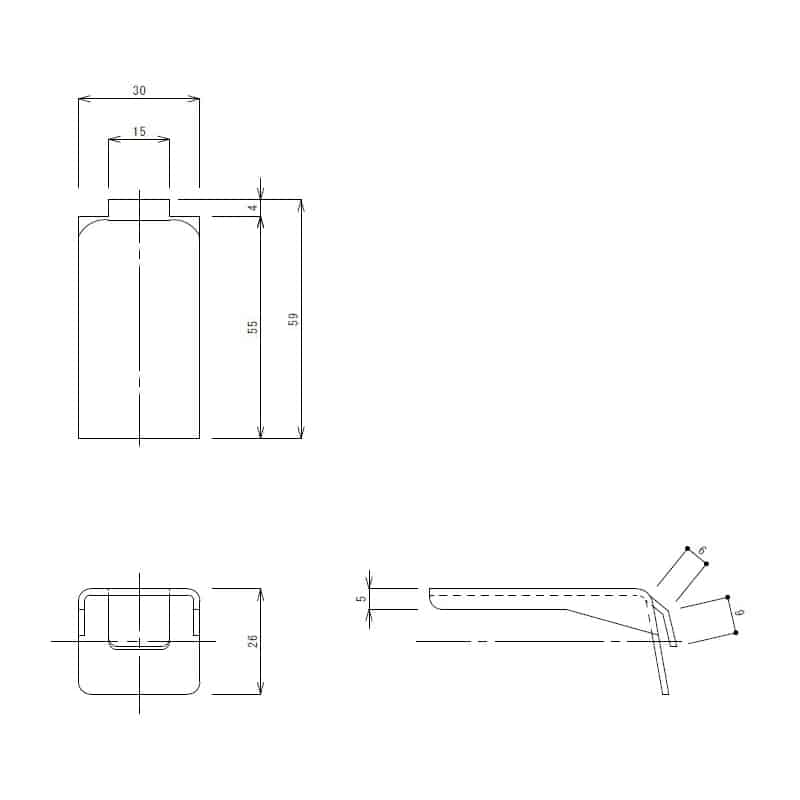 スギコ産業 棚受金具 TO-84用 TO-84HL(B) TA0567-TO-84HL(B) 1個(ご注文単位1個)【直送品】