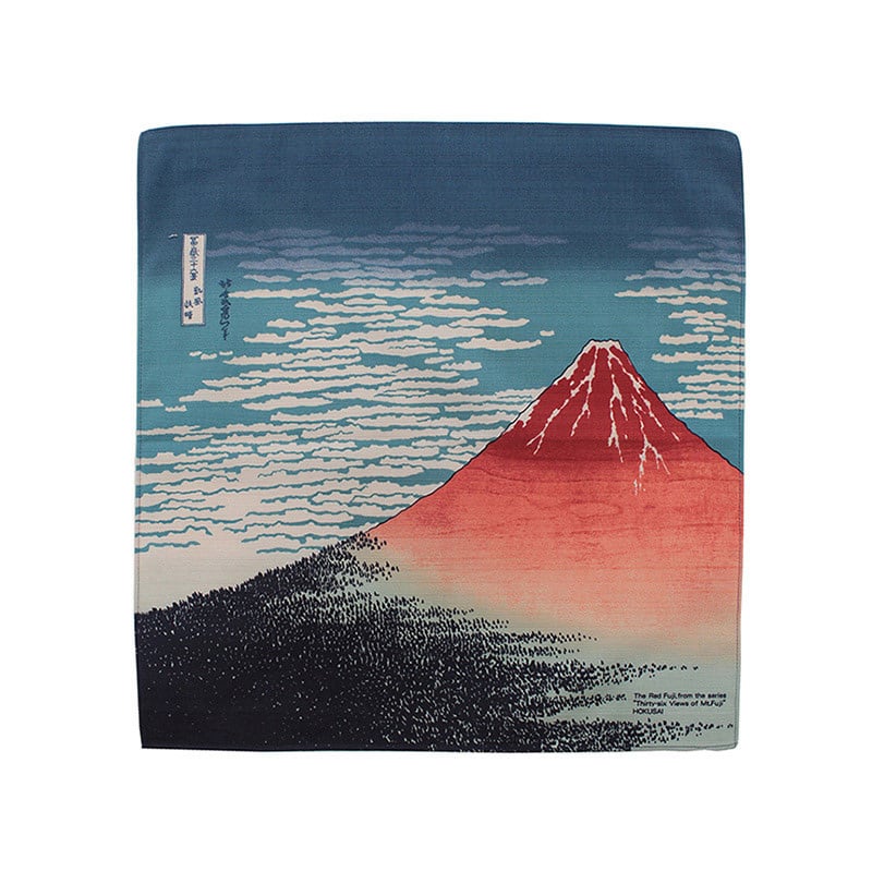ナルミ ふろしき チーフ 48cm 隅田川 赤富士 1枚（ご注文単位1枚）【直送品】
