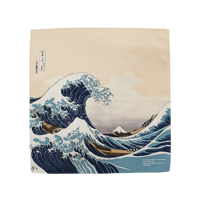 ナルミ ふろしき チーフ 48cm 隅田川 浪裏に富士 1枚（ご注文単位1枚）【直送品】