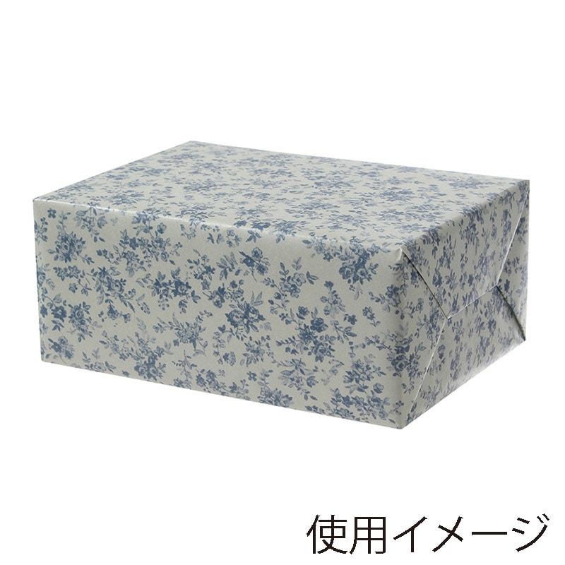 パックタケヤマ 包装紙　四六全判 フラワー XZT00057 100枚/袋（ご注文単位3袋）【直送品】