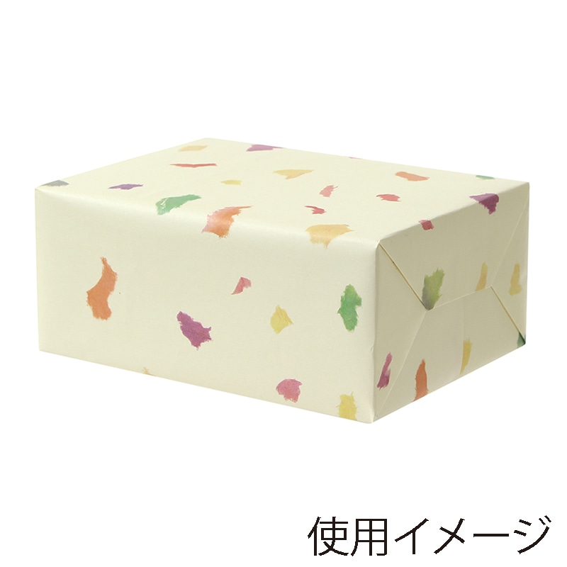 パックタケヤマ 包装紙　四六半才判 ハピネス XZT00089 100枚/袋（ご注文単位5袋）【直送品】