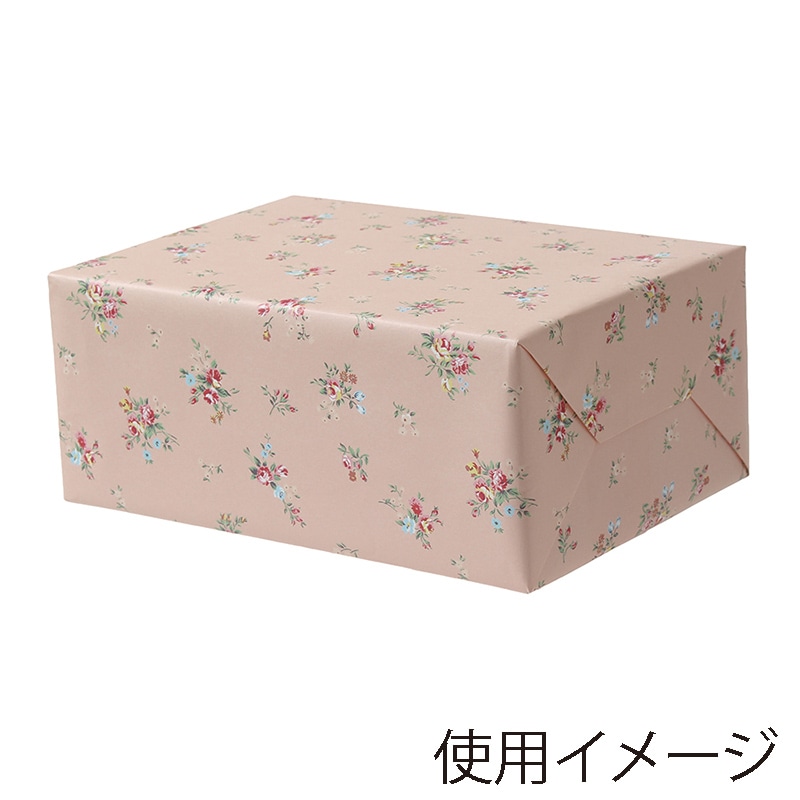 パックタケヤマ 包装紙　四六全判 花だより XZT00092 100枚/袋（ご注文単位3袋）【直送品】