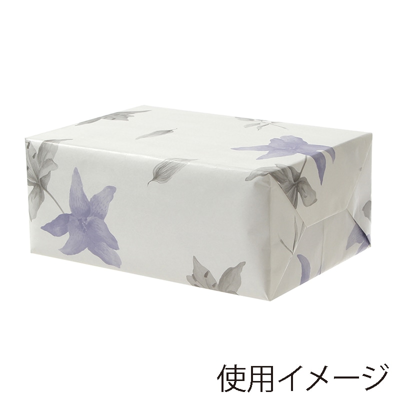 パックタケヤマ 包装紙　並口　四六半才判 ダブルリリー XZT10310 100枚/袋（ご注文単位5袋）【直送品】