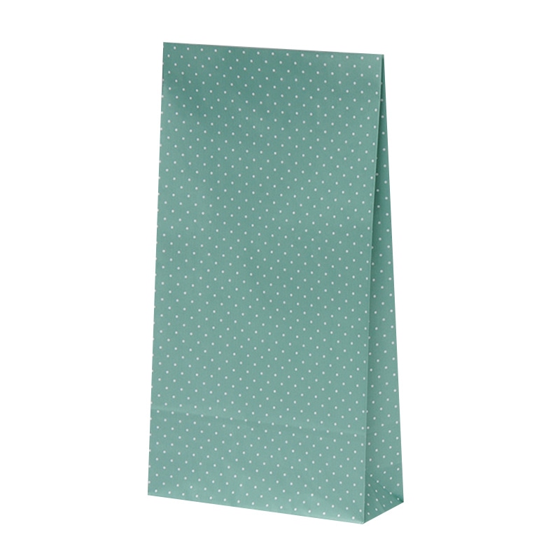 パックタケヤマ 角底袋　ハイバッグ HA　水玉　ブルー XZT00560 100枚/袋（ご注文単位10袋）【直送品】